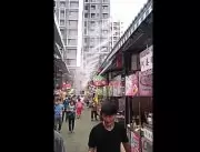 台中大里國際觀光夜市戶外噴霧降溫系統