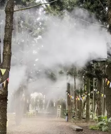 雄獅想像力空間降溫造景