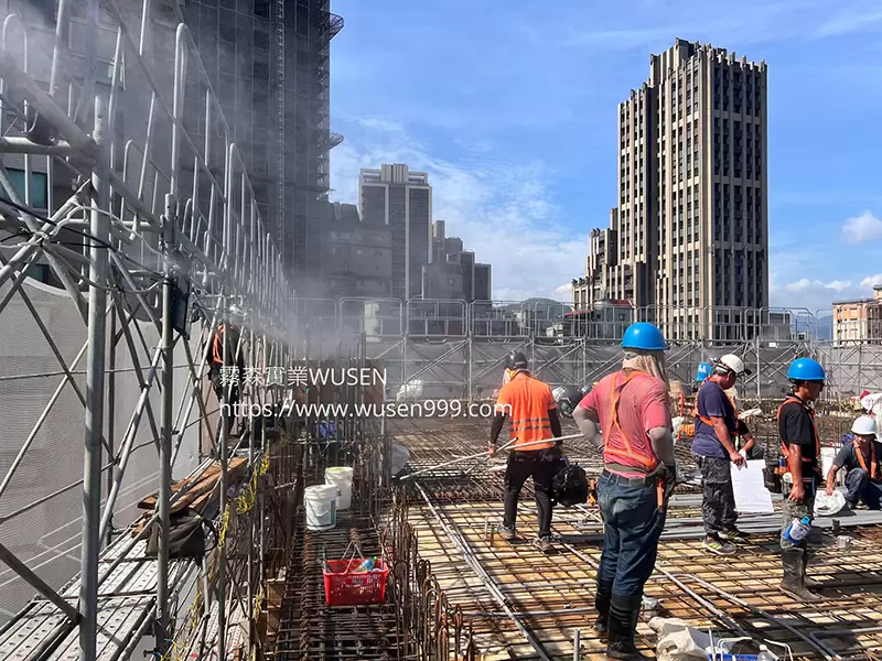 大樓新建工程高壓水霧降溫,水霧降溫系統｜噴霧降塵、加濕、噴霧消毒與景觀造霧-霧森實業