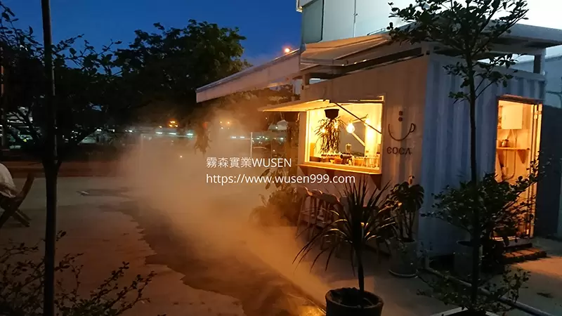 水霧景觀,水霧降溫系統｜噴霧降塵、加濕、噴霧消毒與景觀造霧-霧森實業