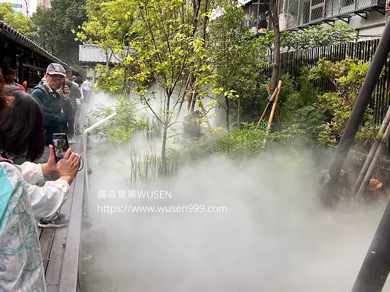 高壓水霧造景,水霧降溫系統｜噴霧降塵、加濕、噴霧消毒與景觀造霧-霧森實業
